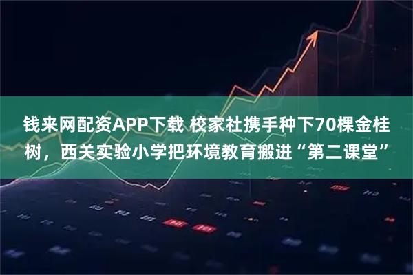 钱来网配资APP下载 校家社携手种下70棵金桂树，西关实验小学把环境教育搬进“第二课堂”